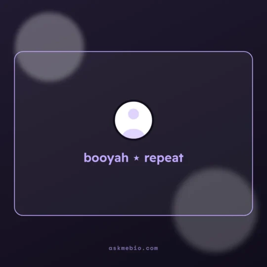 Free Fire Bio card: booyah ⋆ repeat